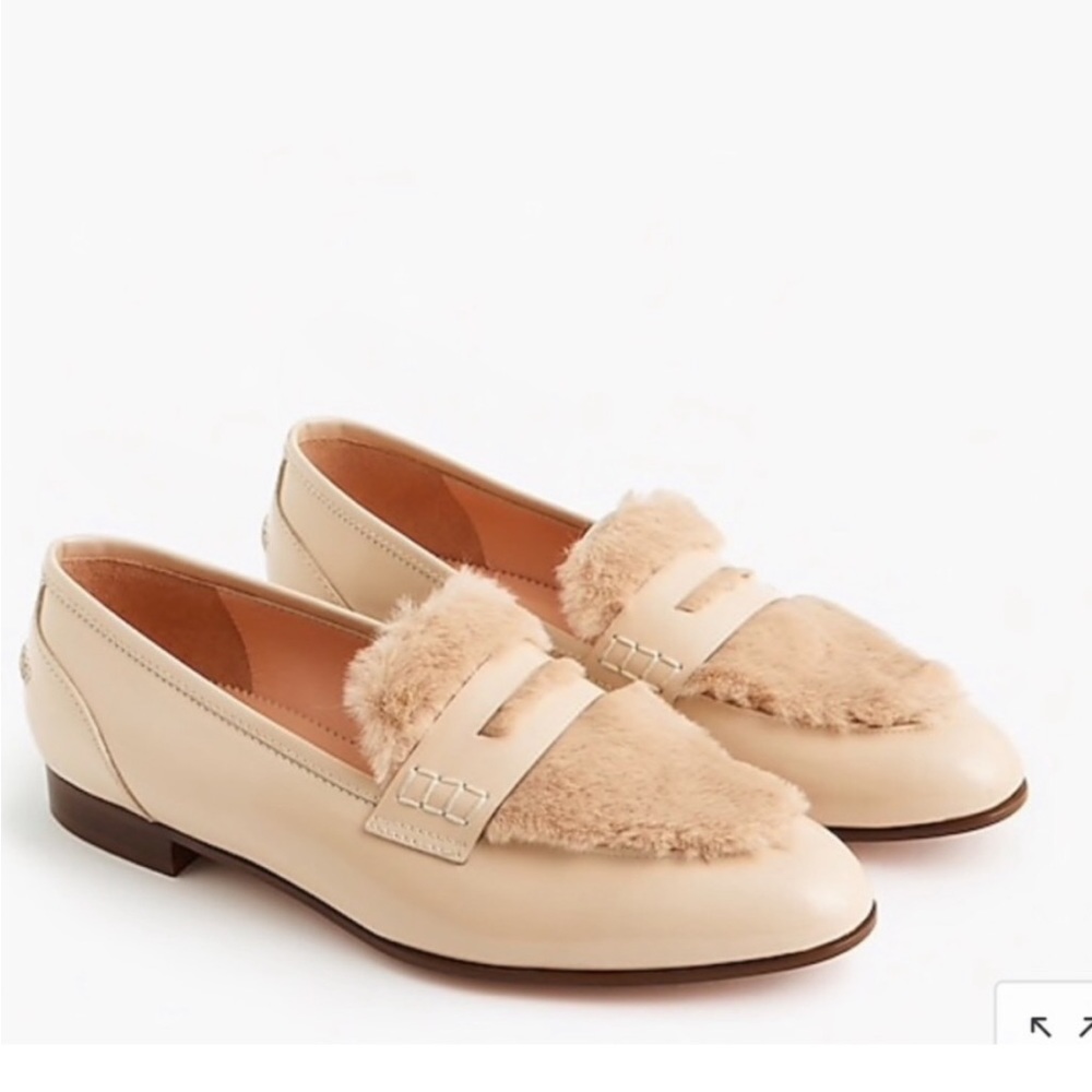 J.Crew Academy Penny Loafer Faux Fur